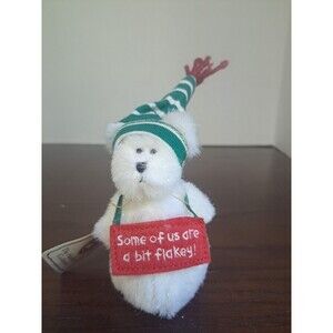 2005 Boyds Bears The Head Bean Collection Some Of Us Are A Bit Flakey Mini...